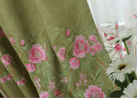現代青/緑の刺繍された生地の衣服の布材料