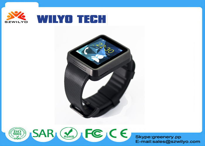 WF1 1.54 インチ Gsm の携帯電話の腕時計、タッチ画面の腕時計のケイ素のバンド Wap 1.3Mp